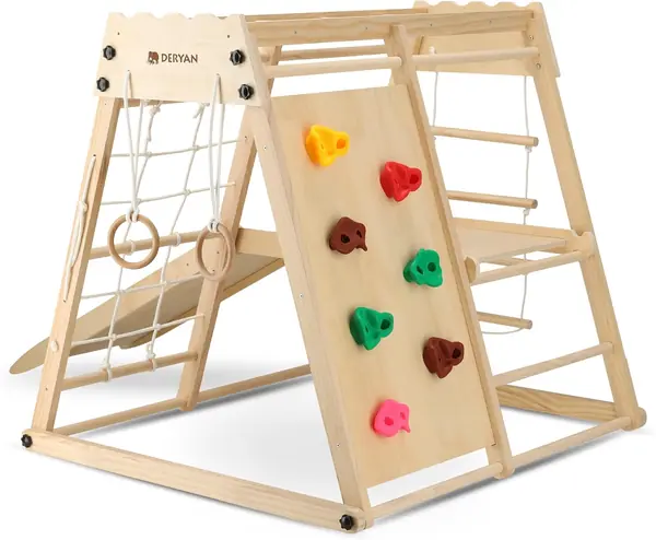 Klettergerüst für Kinder - Indoor Spielplatz mit Rutsche…